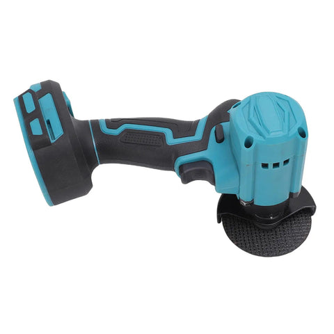Tough As Nails Cordless Mini Circular Saw 3 Inch 19000RPM Battery Powered Cut Off Workhorse With Dual Blades And Dust Collection Cover For Wood Metal Stone Plastic handheld view showing grip and blade.