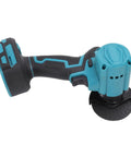 Badass Mini Cordless Circular Saw Delivering 19000 Rpm For No Sweat Cuts Through Wood Tile Metal And Plastic Features Detachable Dust Shroud And Easy Grip To Get The Job Done Fast On Any Weekend Warrior Project, showcasing the ergonomic handle and cutting blade.