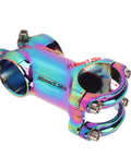 Lightweight Aluminum Alloy Bicycle Stem With CNC Machining In Dazzle Color, 31.8mm visible clamp diameter, side angle view
