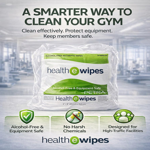 Alcohol Free Bulk Gym Equipment Wipes for Heavy Use 4000 Count 4 Rolls Antiseptic Cleaning Wipes in gym setting