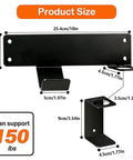 Heavy Duty Wall Mount Jack Stand Rack For Hydraulic Jacks with size dimensions and weight capacity details