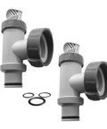 Pool Plunger Valve Assembly Replacement For Above Ground Pool Pumps Two Piece Set with 3 O-Rings, front view