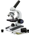 Student Biological Compound Microscope With Cordless LED Illumination, 40X To 1000X Magnification, All Metal Frame displayed