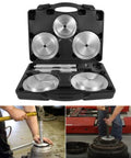Truck Hub Seal Installer Kit For Class 7 And Class 8 Trucks And Trailers Pro Grade Multi Vehicle Tool displayed in storage case