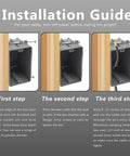 Installation guide for 1 Gang PVC New Work Outlet Box 18 Cubic Inch Switch Box ETL Listed UL514C UL263 Safety Certified Durable Plastic Construction With Nail On Tabs And Knockouts For Quick Easy DIY Friendly Wiring Installation in wall