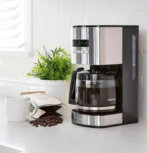 12 Cup Programmable Drip Coffee Maker With Glass Carafe No Mess Auto Shut Off Pause And Serve Large Water Reservoir