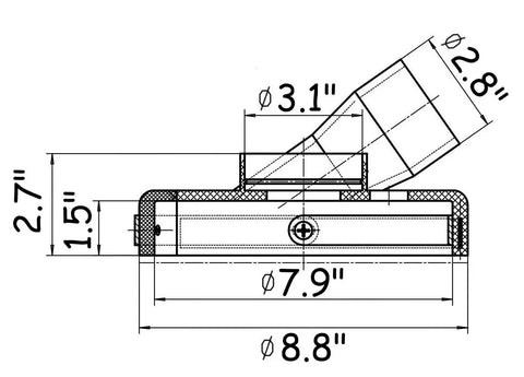 Pro Grade 7 Inch Polyurethane Dust Shroud For Angle Grinders With Adjustable Side Lip And Vacuum Connection Includes 6 Adapter Set For Dewalt Metabo Milwaukee Hitachi Makita And Blastrac Grinders Great For Clean Cuts