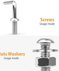 197Piece SAE Hex Button Head Screw Set With 1/4-20 5/16-18 3/8-16 Bolts, Washers And Nuts, 304 Stainless Steel Hardware Kit Usage Guide