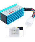 Blue AC 5 Pin CDI Box For GY6 50cc To 160cc Engines Fits 139QMB 152QMI 157QMJ with connector and durable aluminum shell
