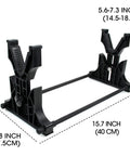 Portable Rifle And Handgun Display And Cleaning Stand For Airguns, Indoor Table Or Wall Mount, measures 15.7 x 6.88 inches