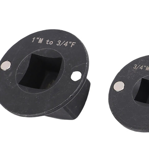 Premium Low Impact Socket Adapter Set For Tight Spots With Magnetic Drive And Easy Access Reducing Tools That Make Auto Repair A Breeze Every Single Time, black steel 1"M to 3/4"F adapter