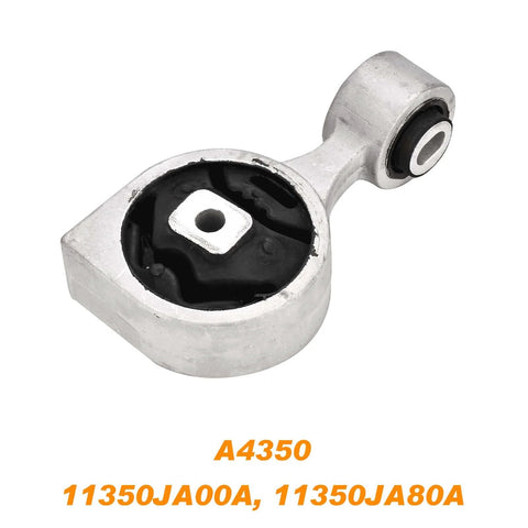 Nissan Altima 2.5L Engine Motor Mount A4350 for 2007-2017 transmission, direct fit vibration dampening, metal and rubber material.