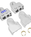 Keep Your Sweet Ride Rolling Smooth Zero Hassle Car Battery Terminal Connector Kit with digital voltmeter and clear covers.