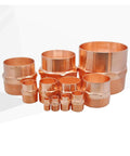 Dope Copper End Garden Hose Adapters Kit 1 Quarter To 4 Inch BSP Male Butt Weld Cup Connectors set displayed