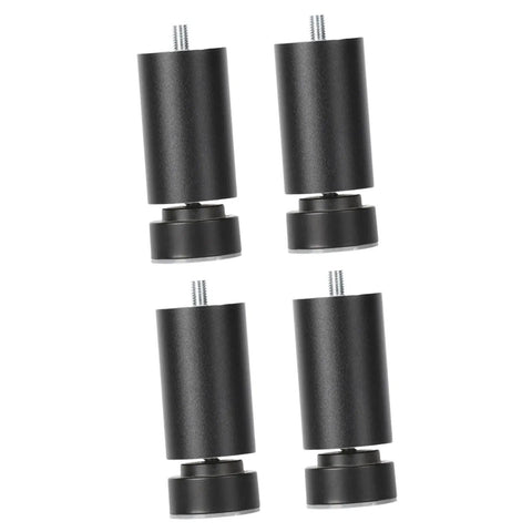 Beefy Aluminum Furniture Support Legs 25cm set of 4 heavy duty table feet for cabinets beds sofas with 10mm threaded holes anodized black