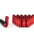 Custom Ride Upgrade Wheel Hub Screws And Hexagonal Bolts M12x1.5 Lightweight Racing Hardware red titanium coated bolts set.