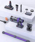 Dual Battery Cordless Vacuum Cleaner With 110 Minutes Run Time 45KPa Suction 550W Brushless Motor Auto Suction Adjustment components