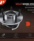 2 Pack Front Wheel Bearing And Hub Assembly With ABS For Ford F150 1997 1998 1999 2000 4WD And 5 Lug Wheel Hub Replacement Set