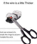 Scissors adjusting Low Voltage Wire Connectors Quick Solderless Splice Kit 2 Way Automotive Connectors 12 Pack for 20 to 24 AWG Cables