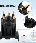 Product detail image of Distributor Cap And Ignition Rotor Kit For 3.0L 4 Cylinder Marine Engines With EST Ignition System Replacement Fits 811635Q2 And 185280 No Fuss Easy Install Tune Up Kit.