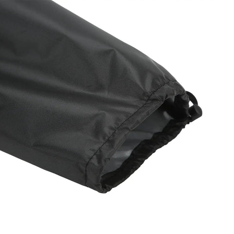 Close-up of Hella Solid EV Charger Port Cover With A Super Snug Magnetic Seal, black Oxford cloth, foldable design.
