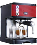 Small Household Coffee Machine With 1.7L Capacity, Semi Automatic Espresso Grinder, Pump Pressure Brew System With Steam Foam