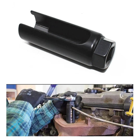 7/8 Inch 6 Point O2 Sensor Socket Wrench For Quick Removal With Harness Still Plugged In, Universal Auto Sensor Tool