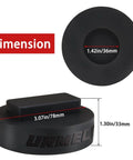 Dimensions of Dual Use Lifting Axle Saddle Adapter Pads, 2 Pack For BMW X3 X5 X6 X7 And Mini, with 1.42 inch recess.