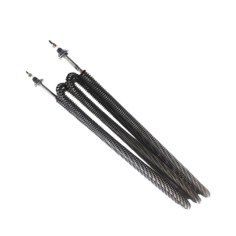 Top Shelf Round Fin Heater 220V 4000W Electric Hot Air Unit stainless steel heating element for home or workshop use.