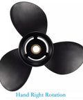 Outboard Propeller 10 Point 3 X 12 Pitch 3 Blade Aluminum For OMC Johnson Evinrude 20 25 30 35 HP Boat Motor Right Hand Rotation 14 Spline