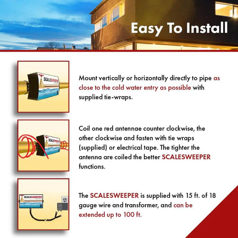 Installation steps for Whole Home Salt Free Water Descaler And Hard Water Conditioner For Home Use