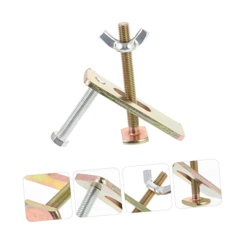 2 Sets Pro Grade Beefy Heavy Duty Steel Router Clamps Hold Down Kit for woodworking and CNC close-up angle