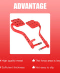 Go Kart Pedal Kit With 71 Inch Throttle Cable And Brake Pedal for Predator, red metal pedals with bolt attachment