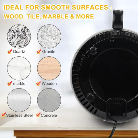 Easy Glide Kitchen Appliance Sliders 16 Pieces Self Adhesive Small Appliance Sliders on countertop with surface options
