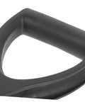 Close-up of black Ergonomic Gardening Shovel Handle Replacement for Spade With Comfy Grip and Easy Swap, no fuss install.
