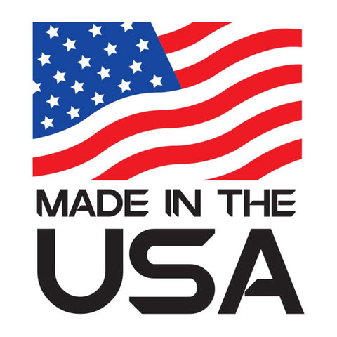 "Made in the USA" logo with American flag design