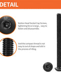 Pro Shop Ready M6 Socket Head Cap Screw Assortment Pack shows button head and threading detail of black oxide fastener.