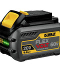 FlexVolt 20V 60V Max Lithium Ion Battery 6.0Ah DCB606 For Cordless Power On The Go Long Runtime And Solid Performance
