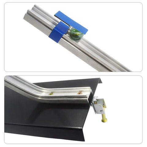Momentum Conservation Lab Kit With Ballistic Pendulum Air Track For Collision Dynamics And Mechanics Experiments, aluminum rails.