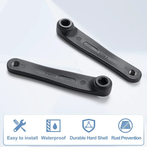 Aluminum Alloy Crank Arm Set 170mm 2 Pack For Bafang BBS Mid Drive Motors BBS01 BBS02 BBSHD Electric Bike Conversion Kit
