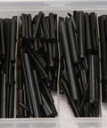 450 Piece Spring Steel Split Dowel Pin And Tension Roll Pin Kit with Durable Storage Case and Dividers, detail view