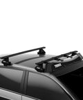 Premium Roof Rack Wind Fairing Cuts Drag And Quiets Cabin Noise For Chill Weekend Getaways No Sweat Tool Free Clip Mount Installs In Seconds On Aero Blade Bars Classic Black on vehicle roof