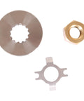 Mercury Outboard Prop Shaft Nut Kit With Thrust Washer And Tab Washer For 25 HP Through 70 HP Engines Easy Install 13 Tooth Spline