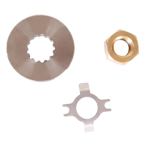 Mercury Outboard Prop Shaft Nut Kit With Thrust Washer And Tab Washer For 25 HP Through 70 HP Engines Easy Install 13 Tooth Spline