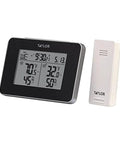 Wireless Indoor Outdoor Thermometer And Hygrometer Weather Station Battery Powered Alarm Easy To Read Display