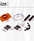 Dodge Steering Shaft Coupler Rebuild Kit for 1964 Through 1982 A Body B Body C Body F Body E Body Cars and 64 Through 82 Trucks and Vans DIY Friendly Repair Kit Delivers A Tight Fit And Smooth Steering Replaces 425 253 4443436AC components with sizes