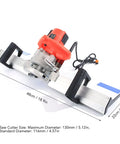 Heavy Duty Electric Tile Bevel Cutter With 1200W Motor At 13000RPM For Precision Cuts showing a 130mm saw cutter with aluminum frame.