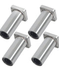 Square Flange Linear Ball Bearing 20mm ID 32mm OD 80mm Length With Steel Cage Pro Grade Linear Motion Bearing For 3D Printers And CNC Routers High Precision Alignment And Smooth Movement, 4-pack