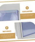Heavy Duty Material Card Holder Rack For Office Document Organization showing plastic pockets for cards and tags storage.