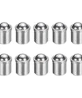 10 Piece Ball Point Spring Plunger Set 6x7mm Stainless Steel 25N Elasticity Precision Positioning Beads Ball Catch